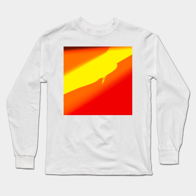 red yellow orange texture art Long Sleeve T-Shirt by Artistic_st